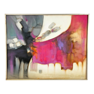 C. 1960s Large Abstract Painting by California Modernist Robert Lawson