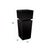 Wood Black Mirrored Pedestal Tall For Sale - Image 7 of 10