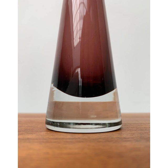 Vintage Finnish Glas Vase from Riihimäki, Finnland For Sale - Image 11 of 18