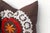 1990s Pair of 18" Orange Flower Suzani Pillow Covers For Sale - Image 5 of 9