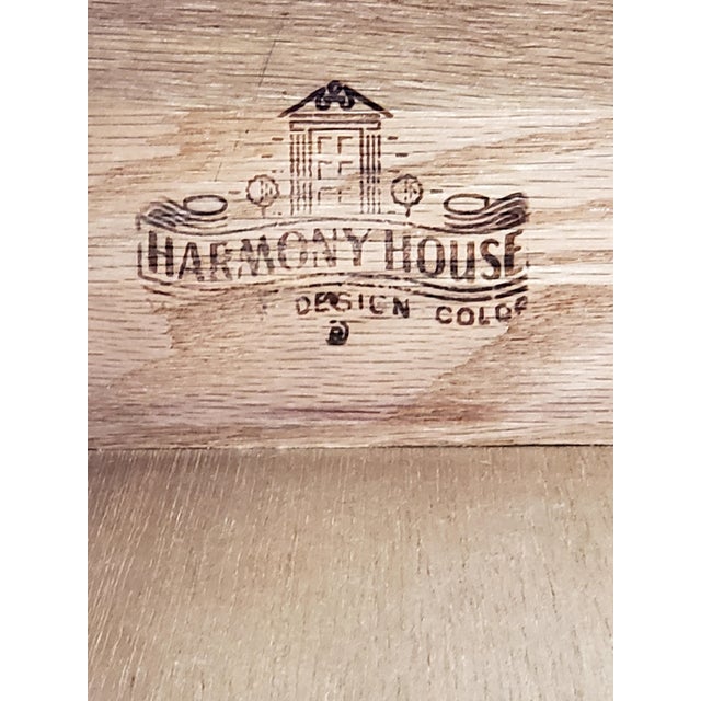 Vintage Original Mid-Century Modern Harmony House All Wood Walnut Nightstand (One) With Tapered Legs For Sale - Image 11 of 11