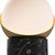 Metal ORB Rechargeable Cordless LED Table Lamp, 3-Levels Brightness Touch Sensor Control, Black Marble / Brushed Brass For Sale - Image 7 of 14