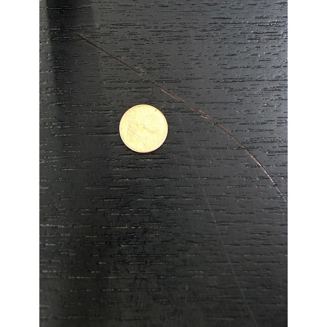 Black Writing Desk in Black Stained Oak by Herbert Hirche for Christian Holzäpfel KG, Germany, 1960s For Sale - Image 8 of 10