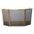 Victorian Solid Brass and Wire Mesh Fire Screen , Circa 1880s For Sale