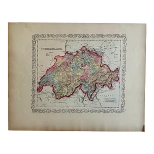 1856 Switzerland by Desilver, Unframed