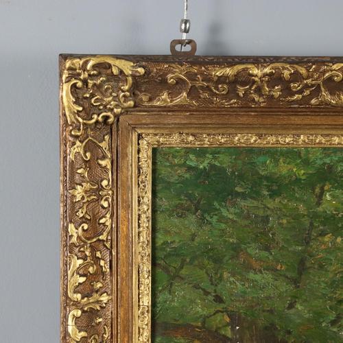 Henri Houben, Landscape, 1950, Oil on Canvas For Sale - Image 9 of 13