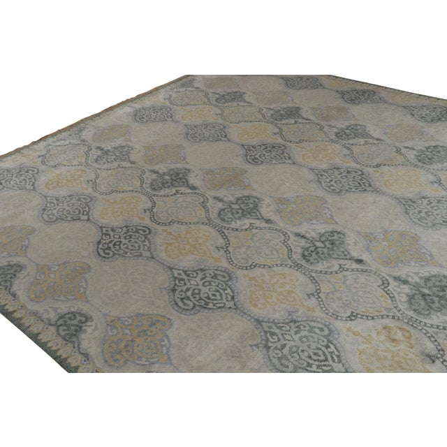 2010s Rug & Kilim’s Classic Style Rug With Gray, Beige and Gold Pattern For Sale - Image 5 of 8