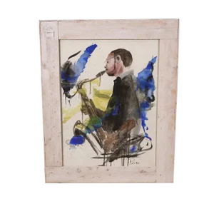 Alfredo Pini, Figurative Composition, Painting