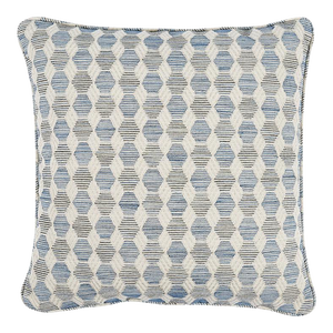 Schumacher Coquina 20" Pillow in Blue