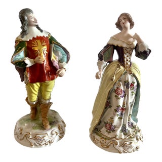 Antique French Samson Porcelain Figurines With B. Altman Provenance - Pair For Sale