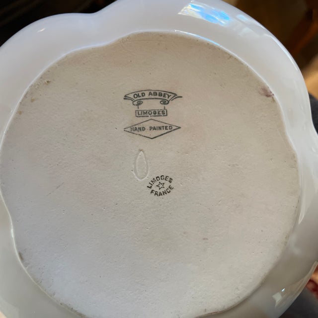 Ceramic Antique Limoges Old Abbey Signed Tea Pot For Sale - Image 7 of 8