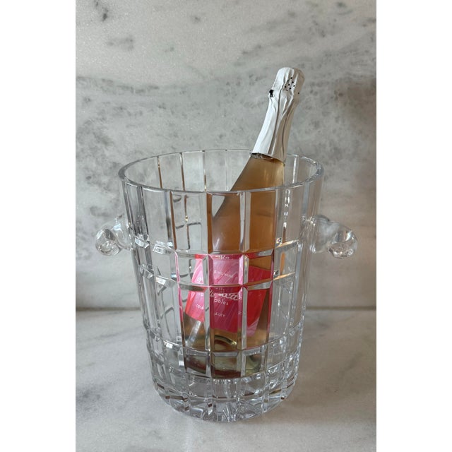 Vintage French Cut Crystal Wine Cooler or Champagne Bucket For Sale In Austin - Image 6 of 12