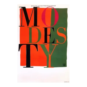 1988 Swedish Performance Poster, Modesty