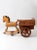 Vintage Folk Art Toy Riding Horse and Cart For Sale - Image 4 of 12