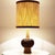 Axella Ceramic Beige Brown Lamp with Custom Shade by R. Houben, Denmark, 1970 For Sale - Image 6 of 10