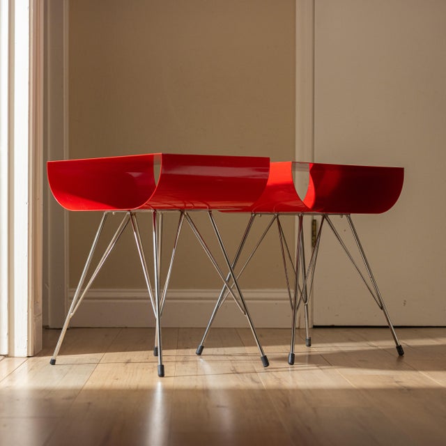 Mid-Century Modern Johnny Lim for Pure Design "Star69" Side Tables, Canada, 1997 – Pair For Sale - Image 3 of 16