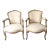 French Louis XV-Style Petite Armchairs- a Pair For Sale