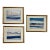 Contemporary Semi-Abstract​ Mixed Media Nautical Sailcloth Landscapes​ - Set of 3 by JJ-Hogan For Sale