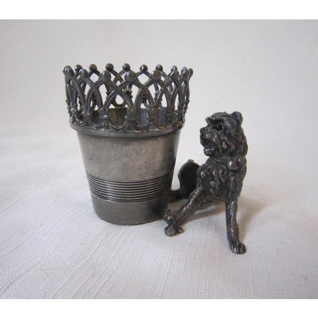 Charming silverplate Victorian era toothpick Holder. Stamped James W. Tufts on the bottom. It measures 3"W x 2.5"H x...