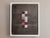 GEOMETRIC COLLAGE 12 SQUARES Size: 12.8 x 11 inches (including frame) Repurposed book binding materials on wooden panel A...
