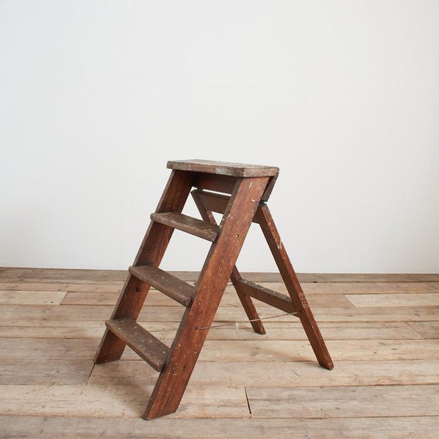 A fabulous oak step ladder formerly used in an artist’s studio. It has a fantastic paint splatted patina. Perfect for...