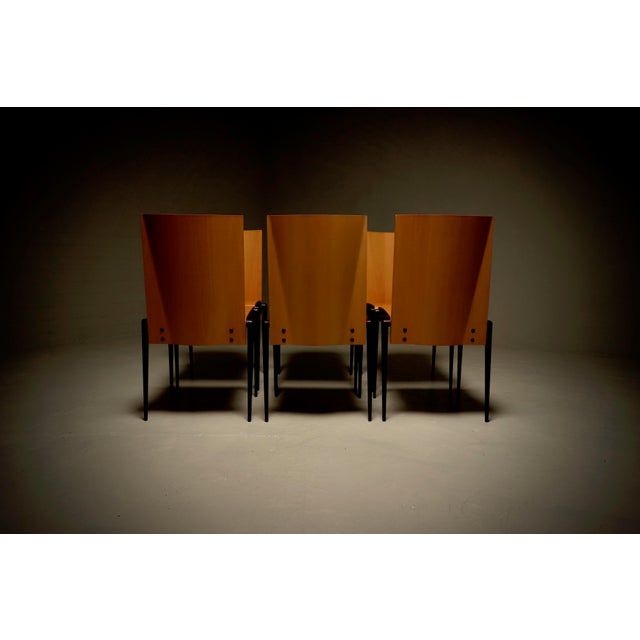 Wood Postmodern Dining Chairs from Cidue, Italy, 1990s, Set of 6 For Sale - Image 7 of 15