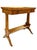 Mid-Century Modern 1950s Baker Furniture Maple and Burled Walnut Side Table Console Table For Sale - Image 3 of 8
