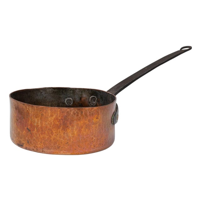 19th Century French Copper Pot For Sale