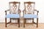 Drexel Heritage Georgian Carved Mahogany Armchairs or Dining Captain Chairs, Pair For Sale - Image 12 of 12