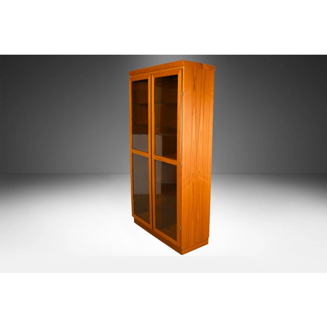 Brown Danish Mid Century Teak Display Cabinet by Skovby For Sale - Image 8 of 18