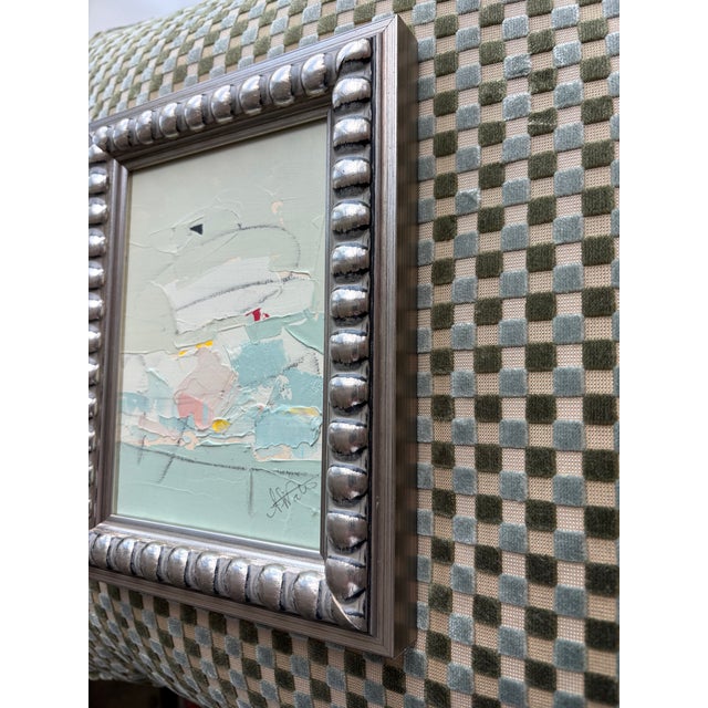 2026 Alexis Walter Abstract Painting in Architectural Frame For Sale - Image 4 of 5