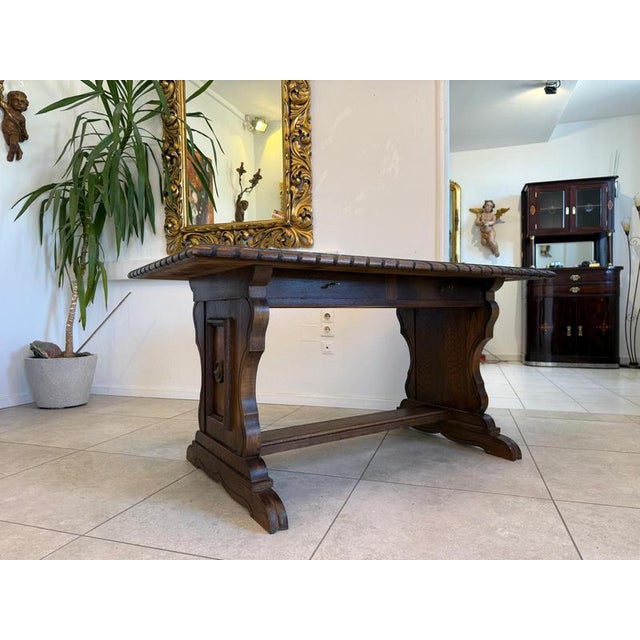 1920s Historicism Style Desk, 1920s For Sale - Image 5 of 12