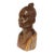 1900 Figural African Ironwood Carving of Female Bust by Abraham Chikumbirike For Sale