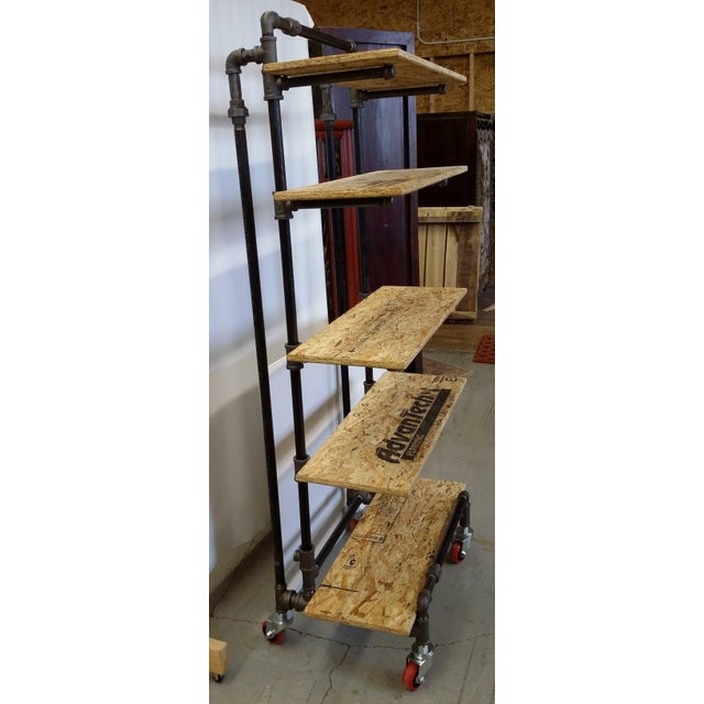 Adjustable Black Pipe Shelf Unit Chairish