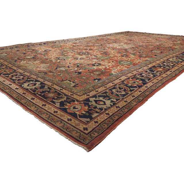 79916 Antique Persian Sultanabad Rug, 11'05 x 20'00. The Sultan’s Reverie: A Late 19th Century Persian Sultanabad...