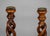 Mid 19th Century Antique Pair Yew Wood Open Barley Twist Candlesticks For Sale - Image 5 of 8