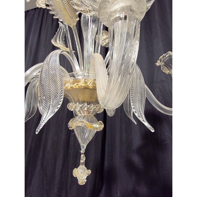 Vintage Murano Glass Chandelier, 1980s For Sale - Image 4 of 14