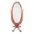 Antique Victorian Solid Mahogany Cheval Dressing Mirror Ball & Claw Foot 67" For Sale