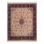 Shabby Chic 1990's Pak-Persian Tan/Blue Wool Rug - 8'0'' X 8'3'' For Sale