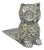 Contemporary Mid Century Modern Style Small Figural Owl Form Doorstop Wedge For Sale