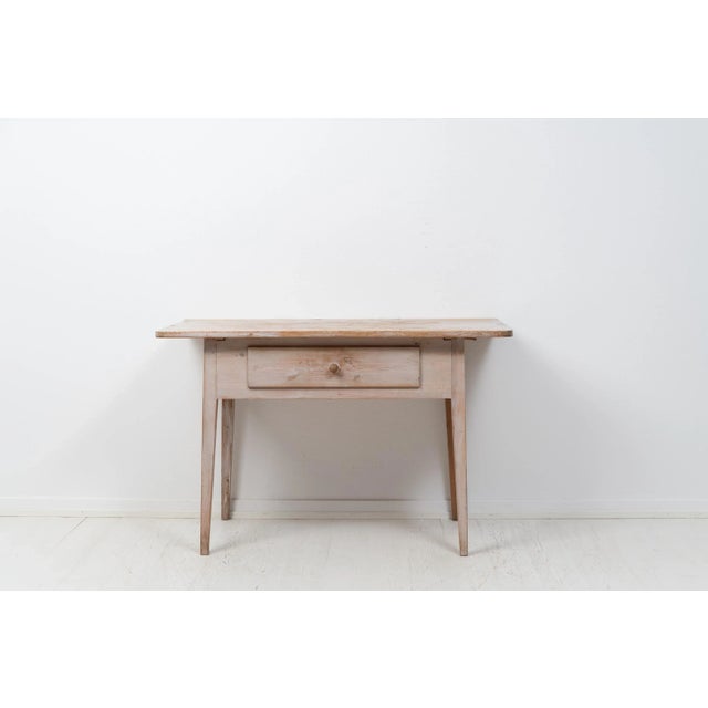 Handmade folk art table from northern Sweden made around the mid 1800s, circa 1840. The table is made by hand and is in...