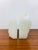 Vintage Brutal Carved White Onyx Stone Pair of Bookends For Sale In Las Vegas - Image 6 of 10
