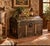 Rustic Antique Travel Trunk in Wood, 1890s For Sale - Image 3 of 13