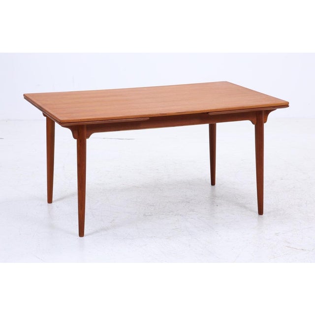 Danish Extendable Model 54 Teak Dining Table by Omann Jun, 1960s For Sale - Image 13 of 13