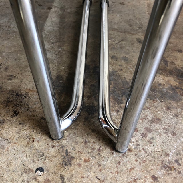 1970s Italian Chrome Chairs by the Otto Gerdau Company - a Pair For Sale - Image 11 of 13