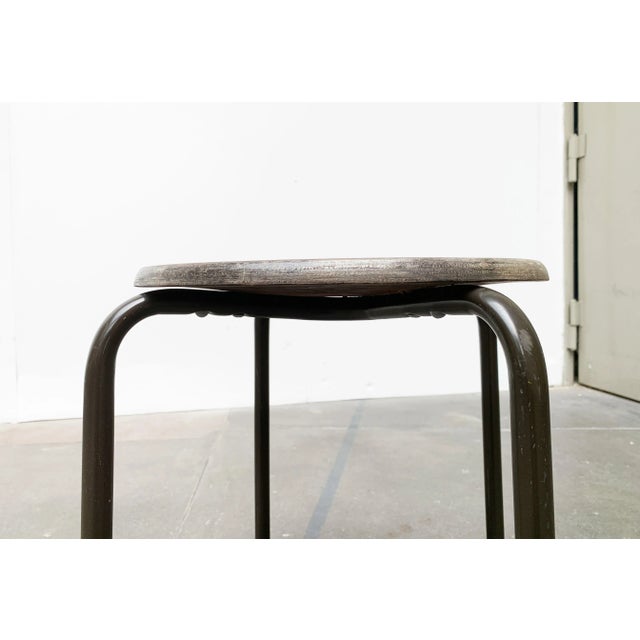 Vintage Industrial Workshop or Office Stool For Sale - Image 12 of 18