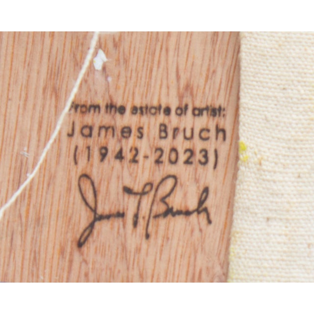 Late 20th Century Abstract Oil on Canvas Painting of a Dog by James L. Bruch For Sale - Image 9 of 10