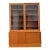 Mid 20th Century Danish Modern Teak Bookcase & Display Cabinet by Poul Hundevad With Sliding Glass Doors For Sale