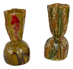 Sculptural Ceramic Vases attributed to Pietro Melandri, Faenza, 1960s, Set of 2