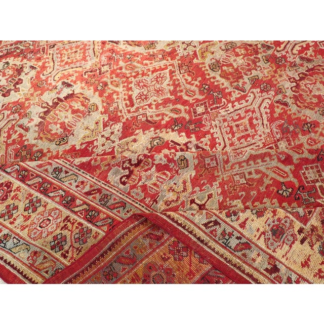 Galerie Shabab Collection Early 20th Century Turkish Oushak Large Carpet For Sale - Image 9 of 10